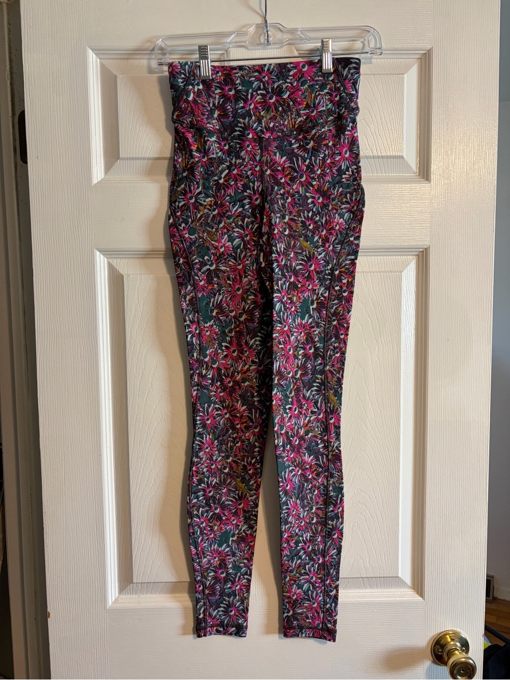 Lululemon Base Pace Fleece High-Rise Tight 28" Floral Electric Multi Size 4